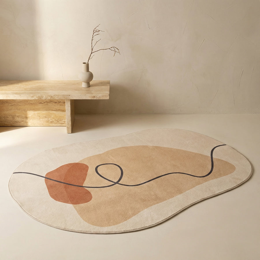 Luxe Irregular Carpet Soft Cashmere-Like Texture for Stylish Living Spaces-Rugs & Mats > Area Rugs-casanuva-casanuva