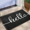 Luxe Welcome Doormat-Rugs & Mats > Door Mats-casanuva-Black-18"x29.5"-casanuva