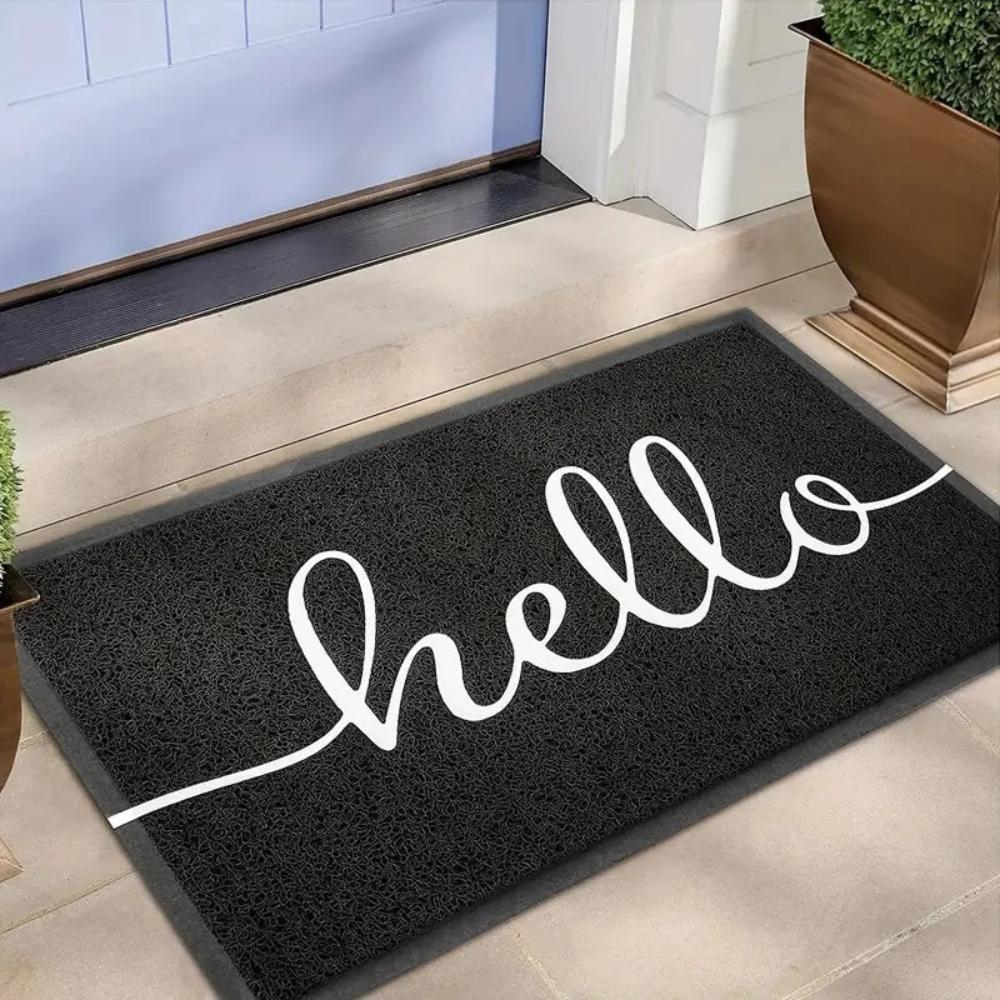 Luxe Welcome Doormat-Rugs & Mats > Door Mats-casanuva-Black-18"x29.5"-casanuva