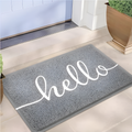 Luxe Welcome Doormat-Rugs & Mats > Door Mats-casanuva-Gray-18"x29.5"-casanuva