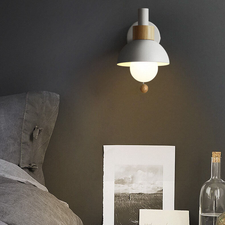 Macaron Globe 1-Light Wall Sconce Lamp-Lighting > Wall Lights-casanuva-casanuva