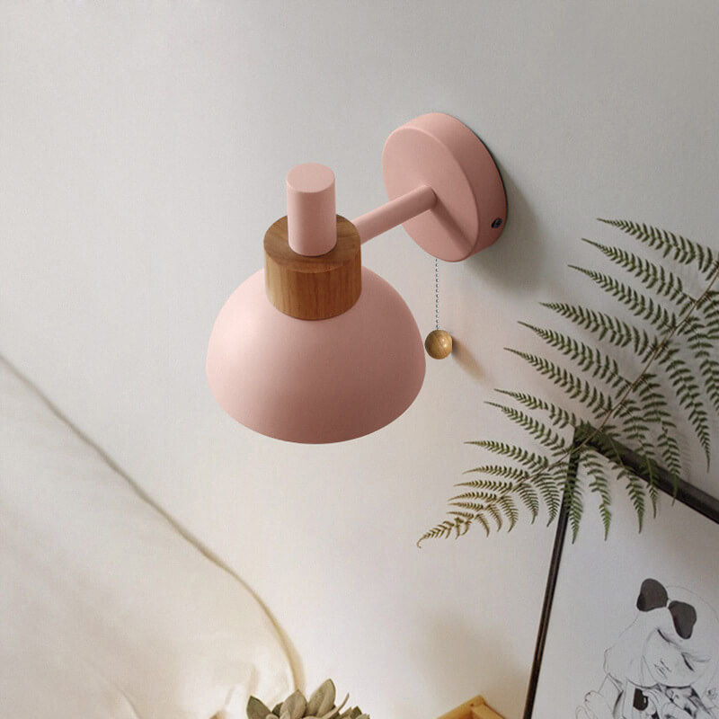 Macaron Globe 1-Light Wall Sconce Lamp-Lighting > Wall Lights-casanuva-casanuva