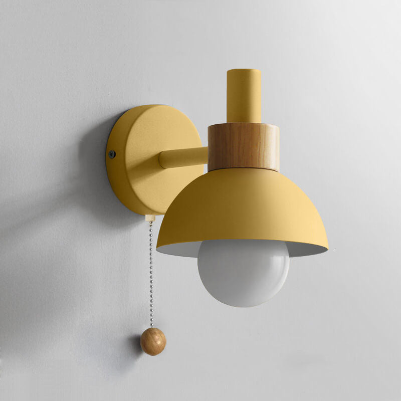 Macaron Globe 1-Light Wall Sconce Lamp-Lighting > Wall Lights-casanuva-casanuva