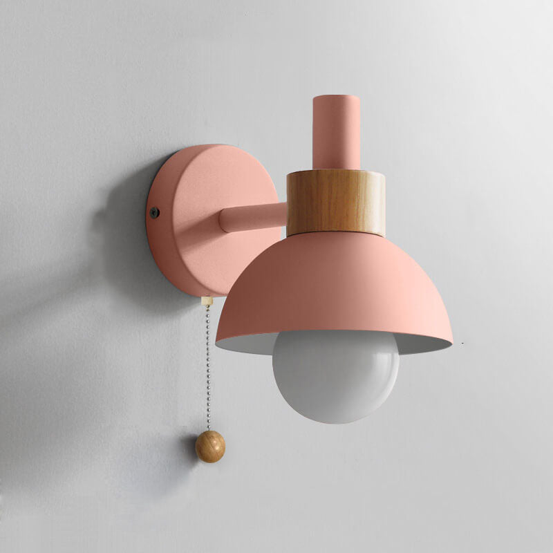 Macaron Globe 1-Light Wall Sconce Lamp-Lighting > Wall Lights-casanuva-casanuva