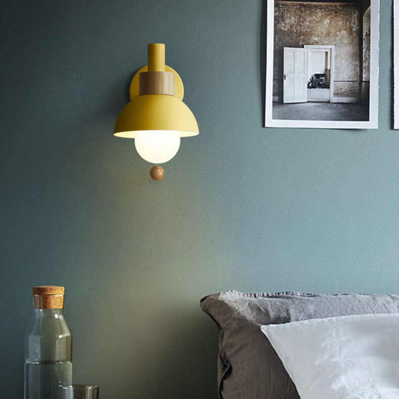 Macaron Globe 1-Light Wall Sconce Lamp-Lighting > Wall Lights-casanuva-casanuva
