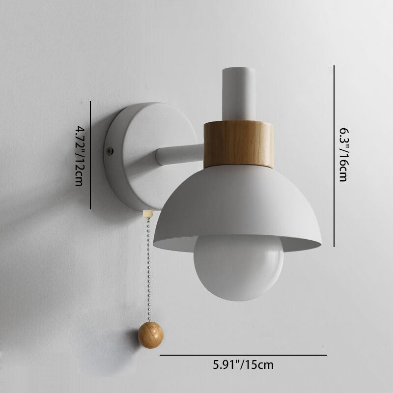 Macaron Globe 1-Light Wall Sconce Lamp-Lighting > Wall Lights-casanuva-casanuva