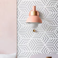 Macaron Globe 1-Light Wall Sconce Lamp-Lighting > Wall Lights-casanuva-Berry Pink-100V-120V-casanuva