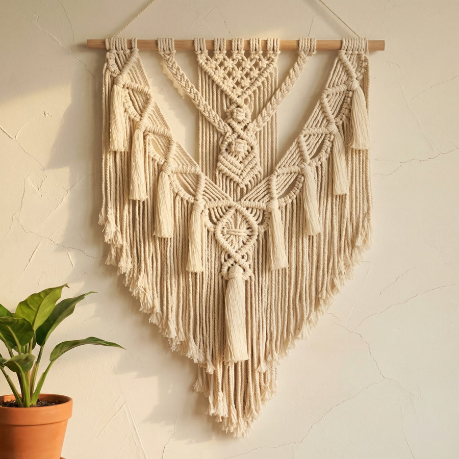 Macramé Wall Tapestry Bohemian Home Decor-Home Decor > Decorative Accessories-casanuva-casanuva