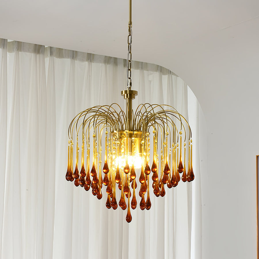 Maltose Crystal Chandelier Lighting Fixture-Lighting > Chandeliers & Pendant Lights-casanuva-casanuva
