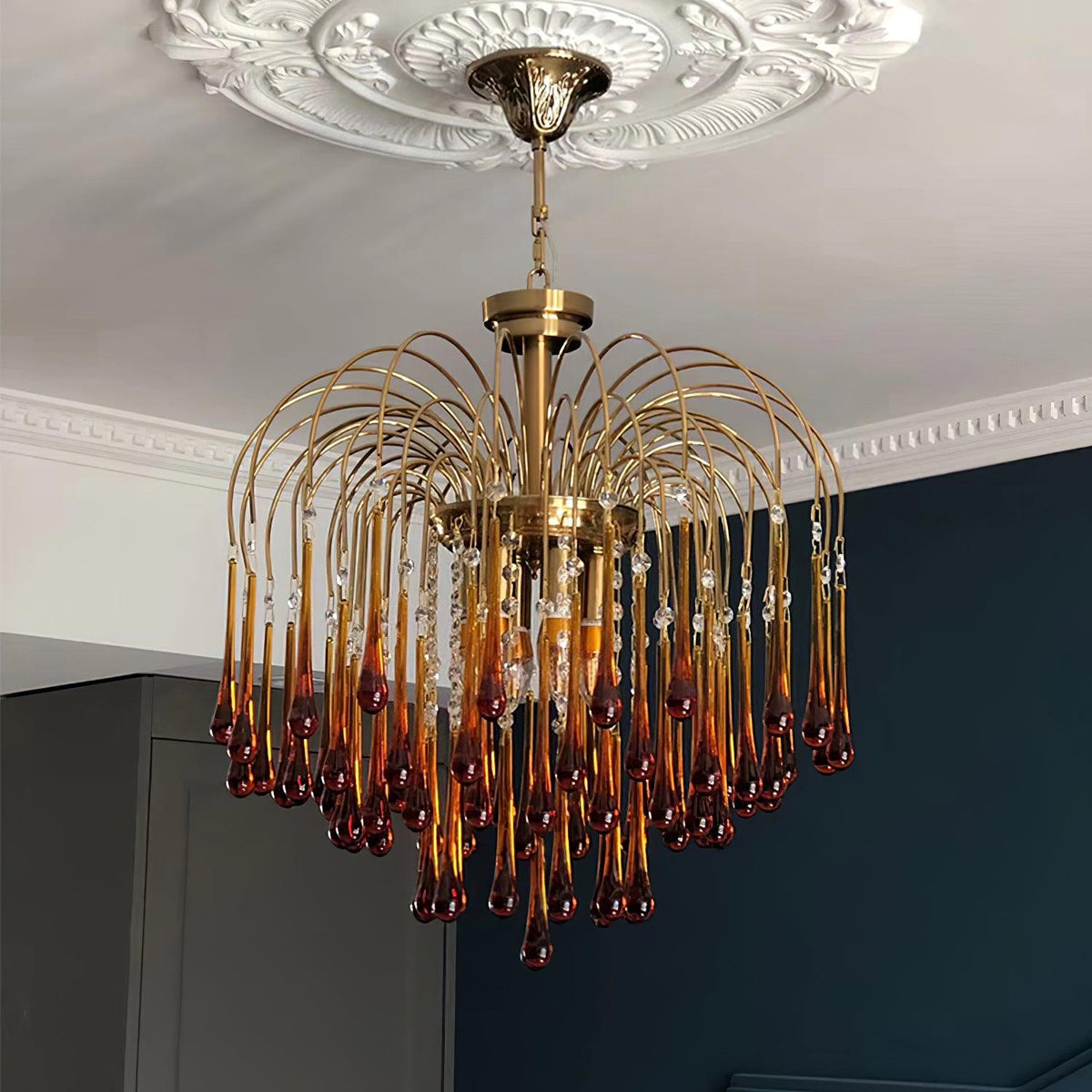 Maltose Crystal Chandelier Lighting Fixture-Lighting > Chandeliers & Pendant Lights-casanuva-casanuva