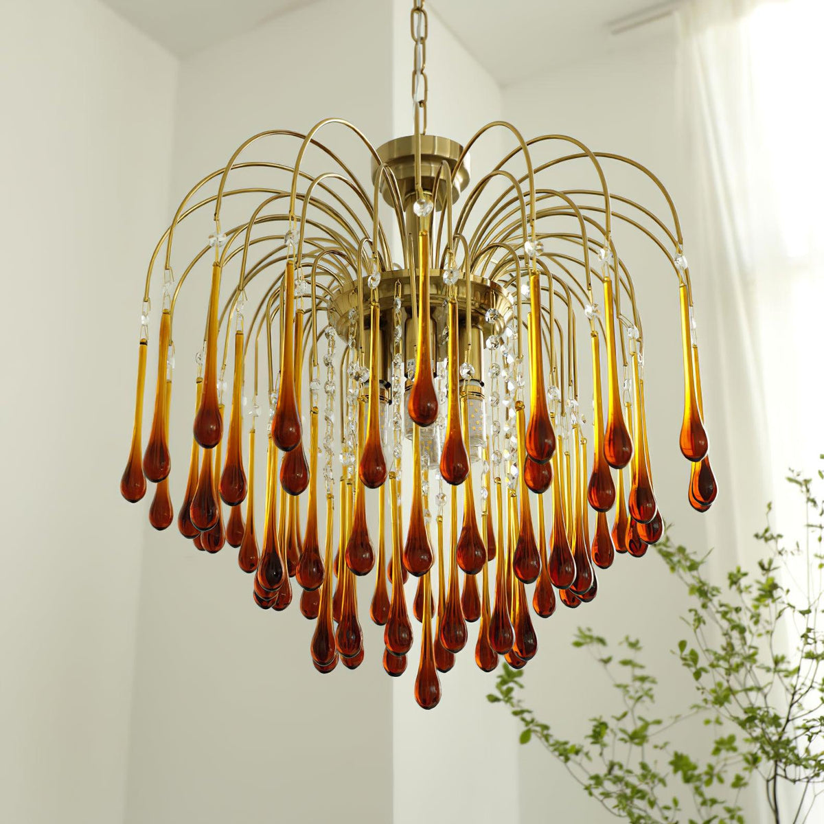 Maltose Crystal Chandelier Lighting Fixture-Lighting > Chandeliers & Pendant Lights-casanuva-casanuva
