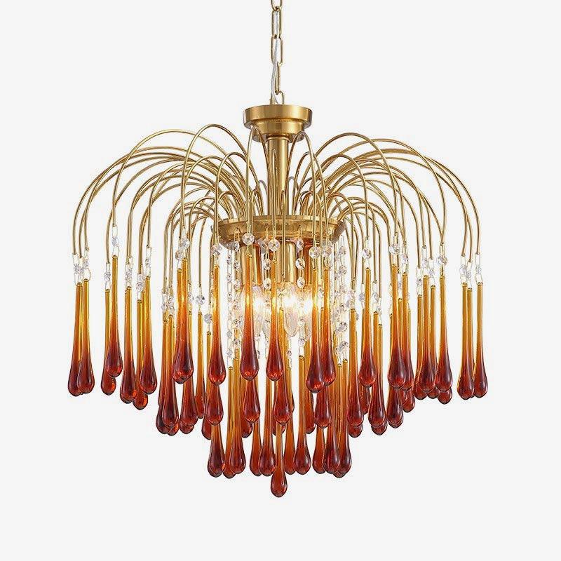Maltose Crystal Chandelier Lighting Fixture-Lighting > Chandeliers & Pendant Lights-casanuva-casanuva