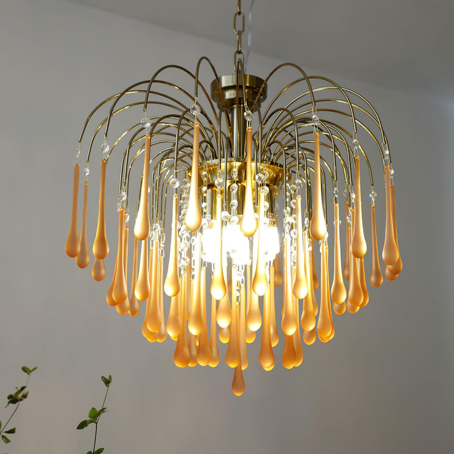 Maltose Crystal Chandelier Lighting Fixture-Lighting > Chandeliers & Pendant Lights-casanuva-casanuva