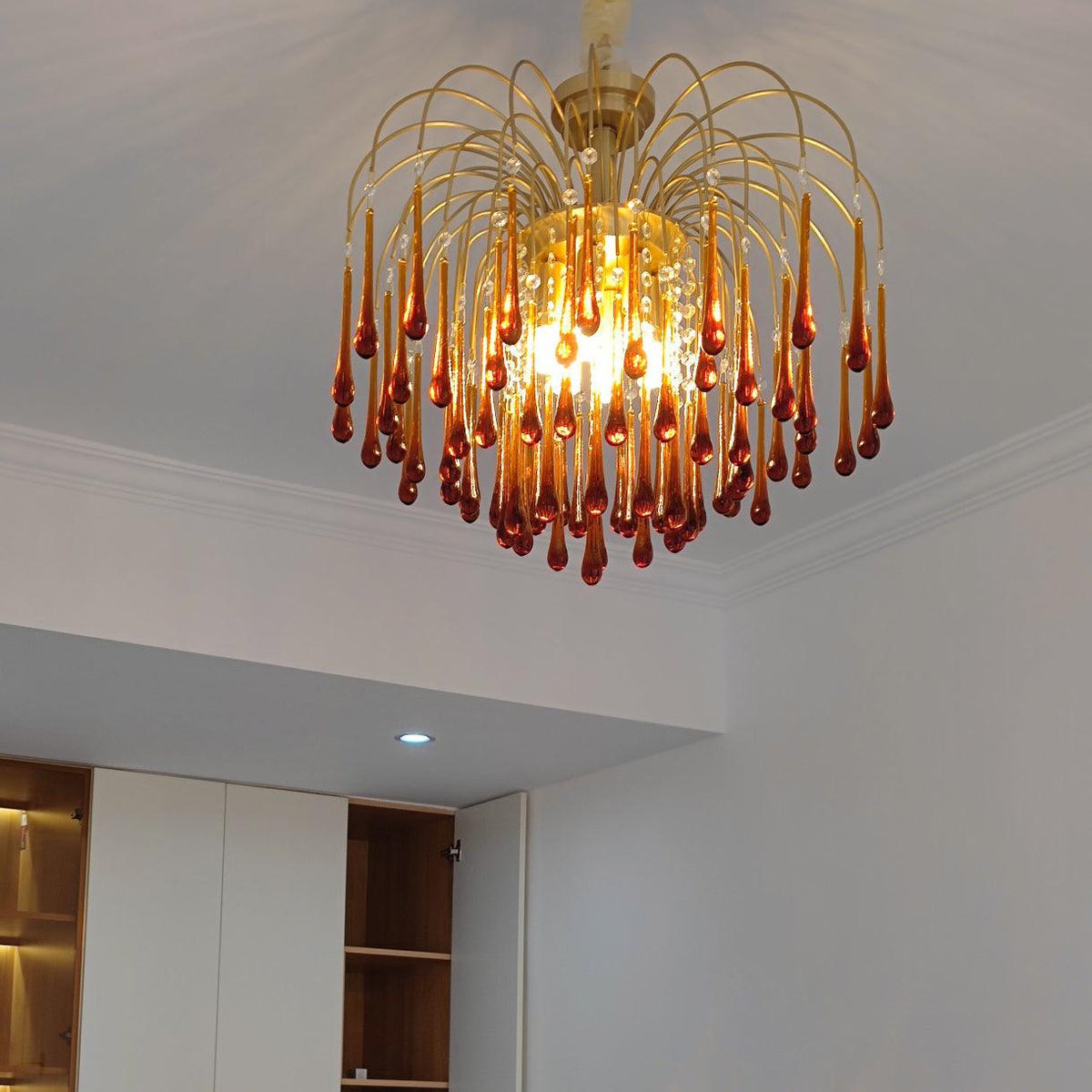 Maltose Crystal Chandelier Lighting Fixture-Lighting > Chandeliers & Pendant Lights-casanuva-casanuva
