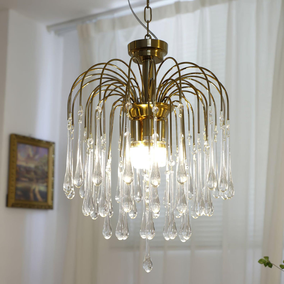 Maltose Crystal Chandelier Lighting Fixture-Lighting > Chandeliers & Pendant Lights-casanuva-casanuva