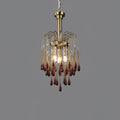 Maltose Crystal Chandelier Lighting Fixture-Lighting > Chandeliers & Pendant Lights-casanuva-30cmx50cm-Brass-Caramel-casanuva