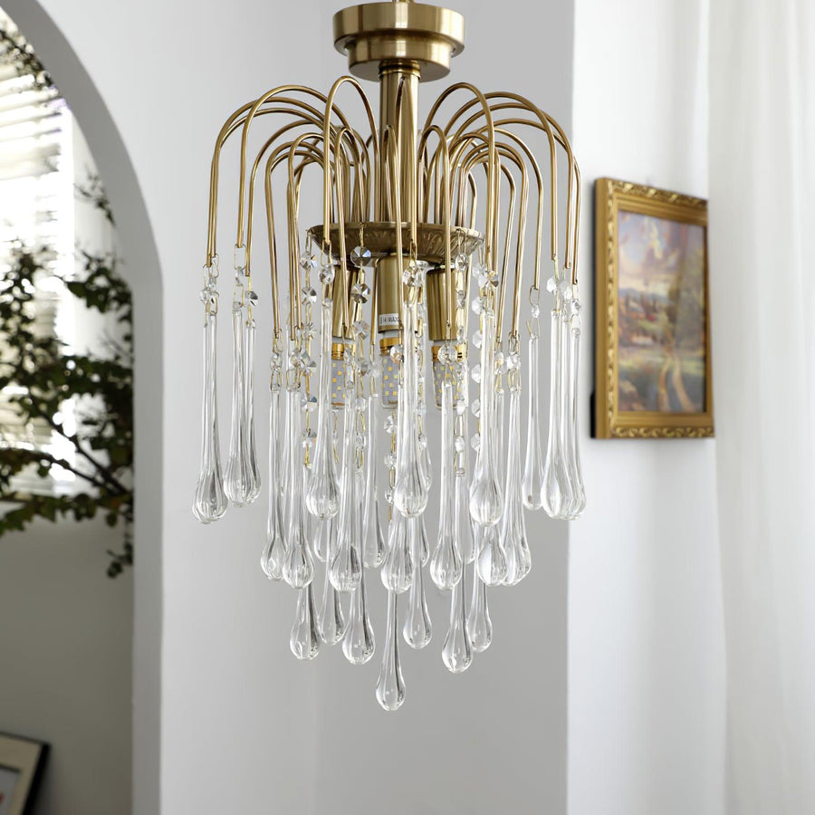 Maltose Crystal Chandelier Lighting Fixture-Lighting > Chandeliers & Pendant Lights-casanuva-casanuva