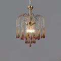 Maltose Crystal Chandelier Lighting Fixture-Lighting > Chandeliers & Pendant Lights-casanuva-45cmx50cm-Brass-Caramel-casanuva