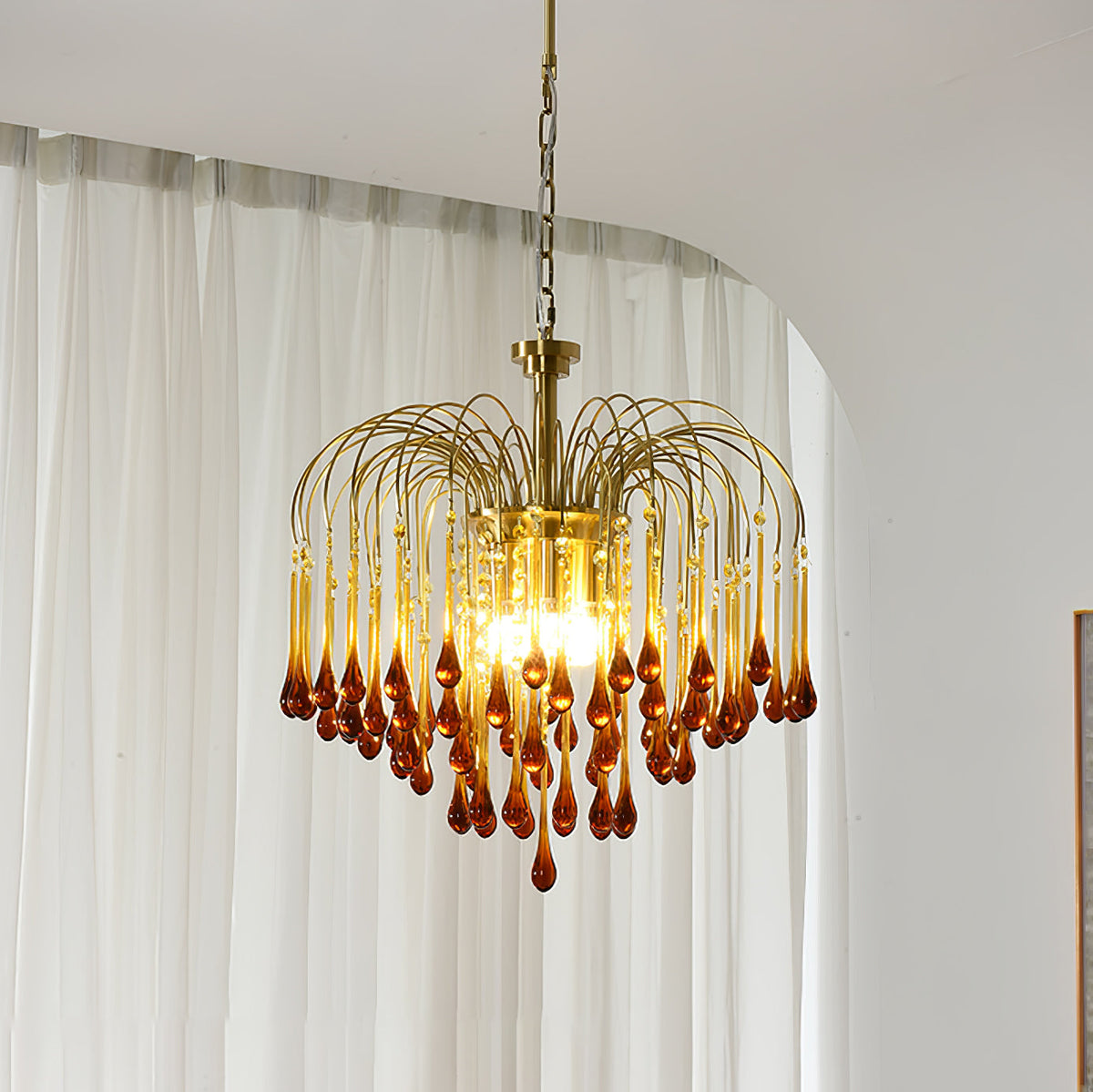 Maltose Crystal Chandelier Lighting Fixture-Lighting > Chandeliers & Pendant Lights-casanuva-casanuva