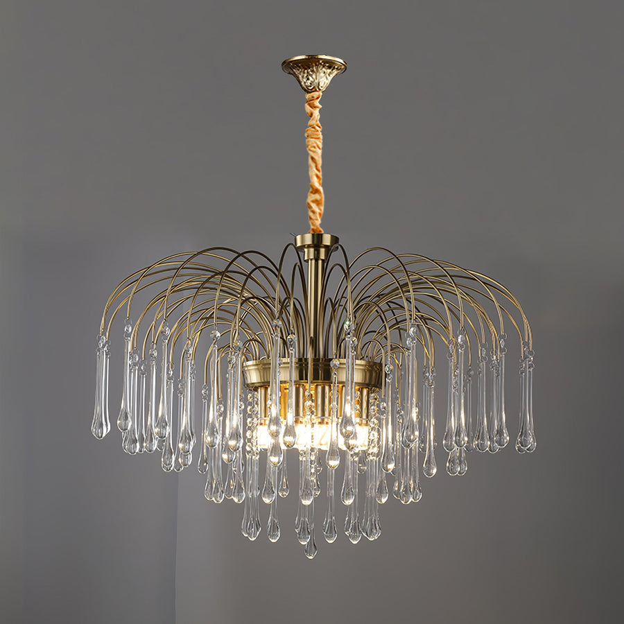 Maltose Crystal Chandelier Lighting Fixture-Lighting > Chandeliers & Pendant Lights-casanuva-casanuva