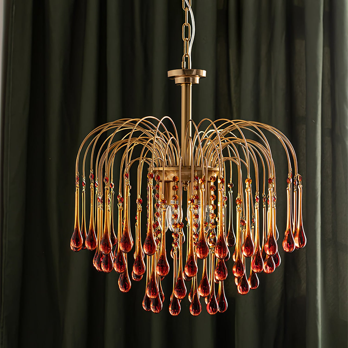 Maltose Crystal Chandelier Lighting Fixture-Lighting > Chandeliers & Pendant Lights-casanuva-casanuva