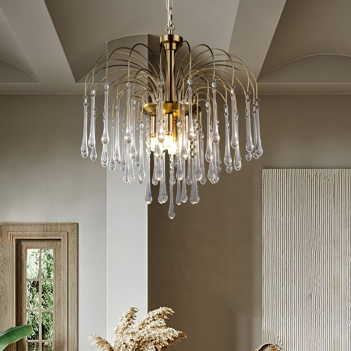Maltose Crystal Chandelier Lighting Fixture-Lighting > Chandeliers & Pendant Lights-casanuva-casanuva