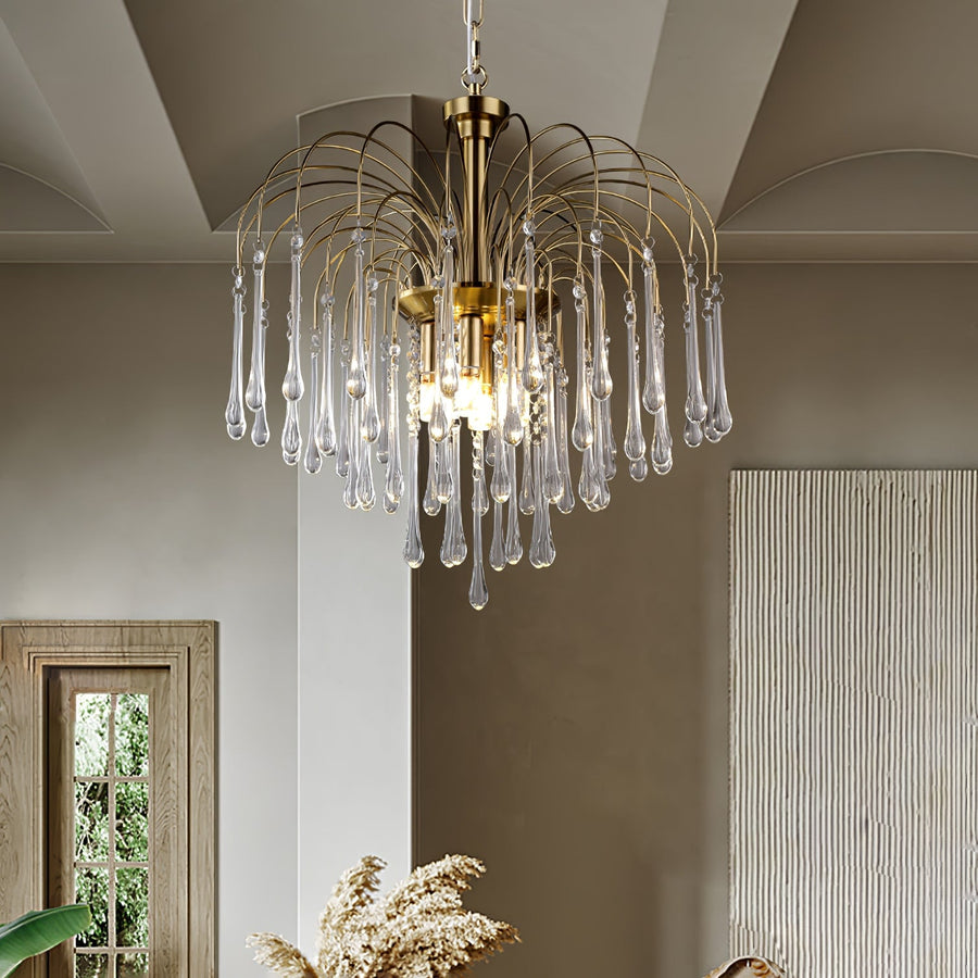 Maltose Crystal Chandelier Lighting Fixture-Lighting > Chandeliers & Pendant Lights-casanuva-casanuva