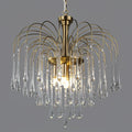 Maltose Crystal Chandelier Lighting Fixture-Lighting > Chandeliers & Pendant Lights-casanuva-60cmx56cm-Brass-Clear-casanuva
