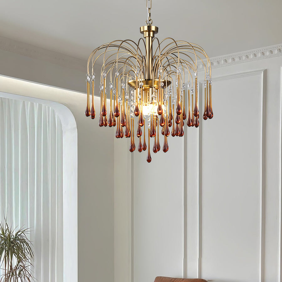 Maltose Crystal Chandelier Lighting Fixture-Lighting > Chandeliers & Pendant Lights-casanuva-casanuva