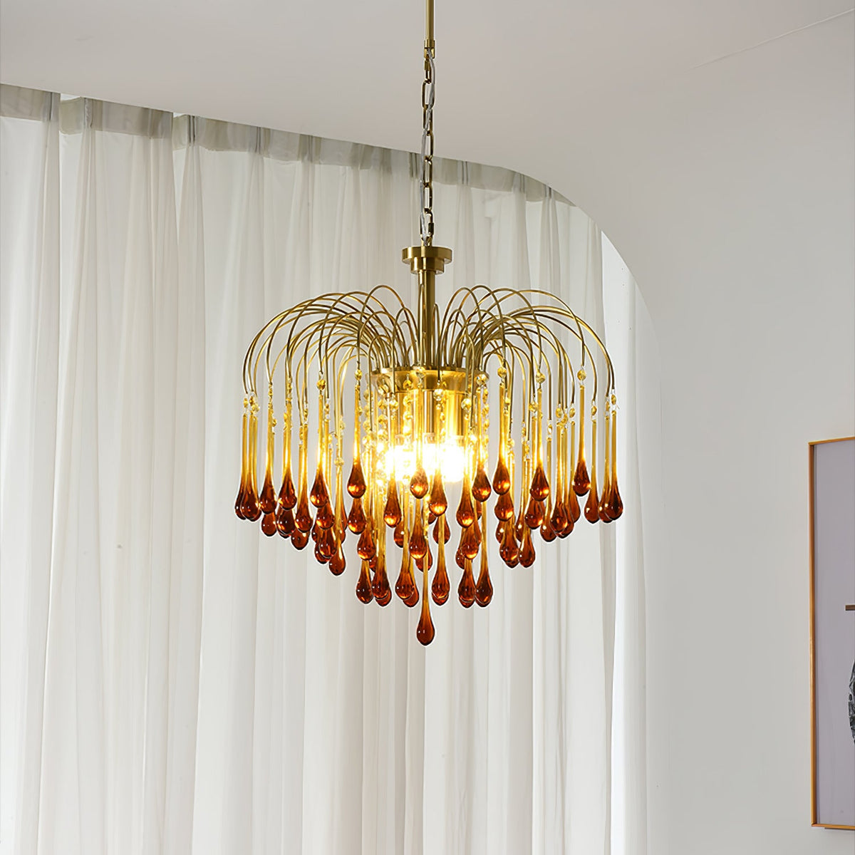 Maltose Crystal Chandelier Lighting Fixture-Lighting > Chandeliers & Pendant Lights-casanuva-casanuva