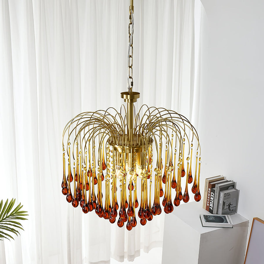 Maltose Crystal Chandelier Lighting Fixture-Lighting > Chandeliers & Pendant Lights-casanuva-casanuva