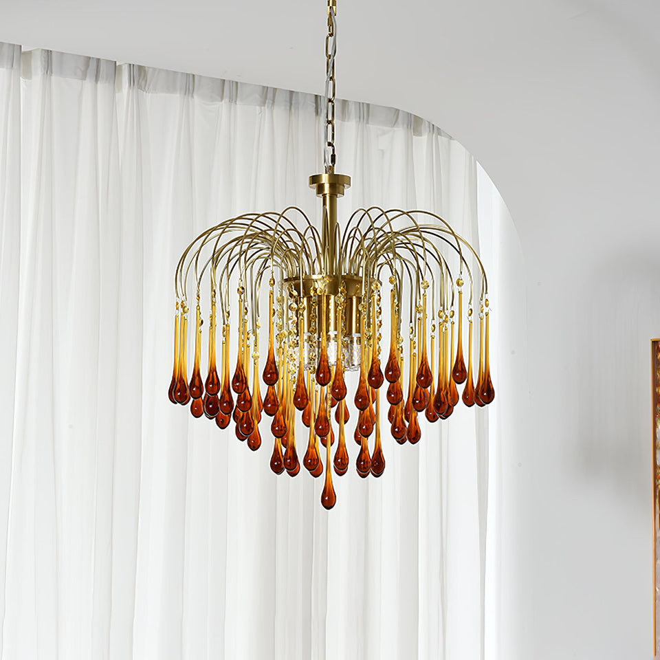 Maltose Crystal Chandelier Lighting Fixture-Lighting > Chandeliers & Pendant Lights-casanuva-casanuva