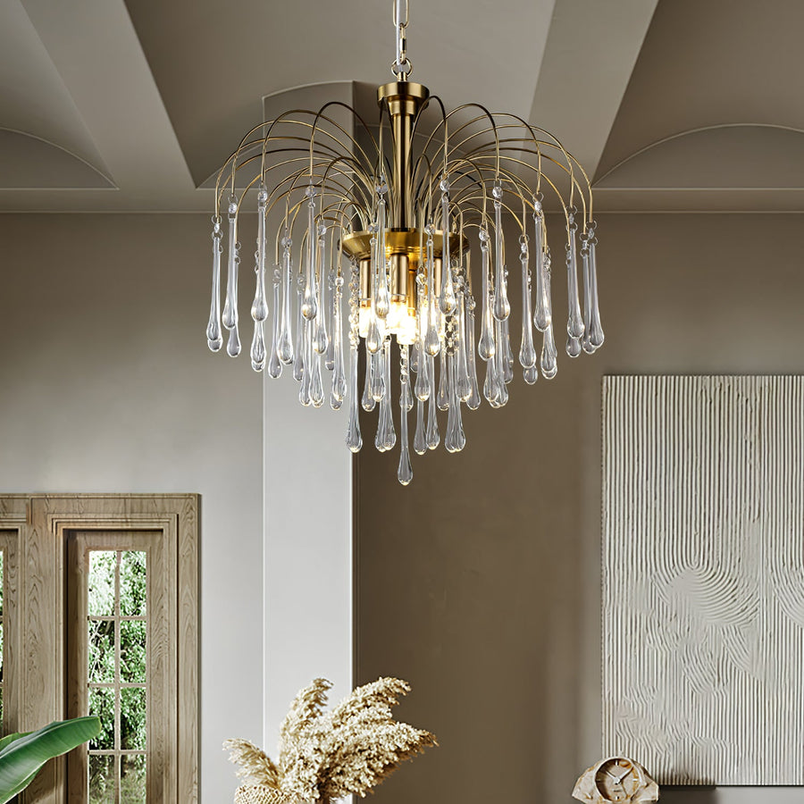 Maltose Crystal Chandelier Lighting Fixture-Lighting > Chandeliers & Pendant Lights-casanuva-casanuva
