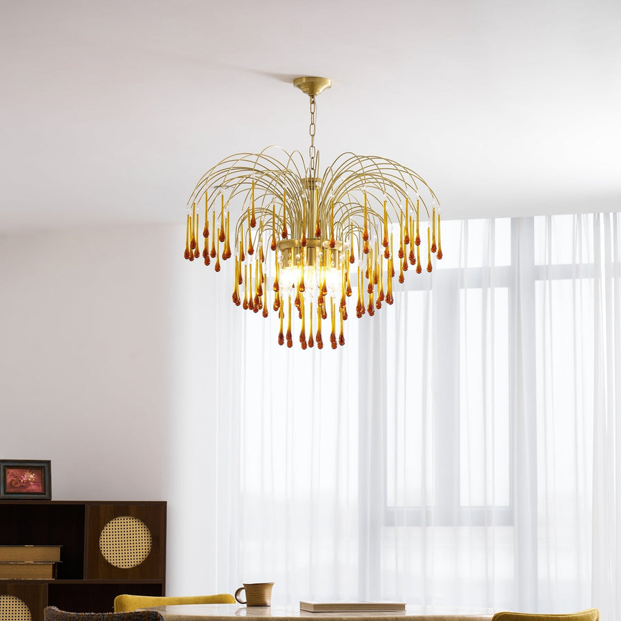 Maltose Crystal Chandelier Lighting Fixture-Lighting > Chandeliers & Pendant Lights-casanuva-casanuva
