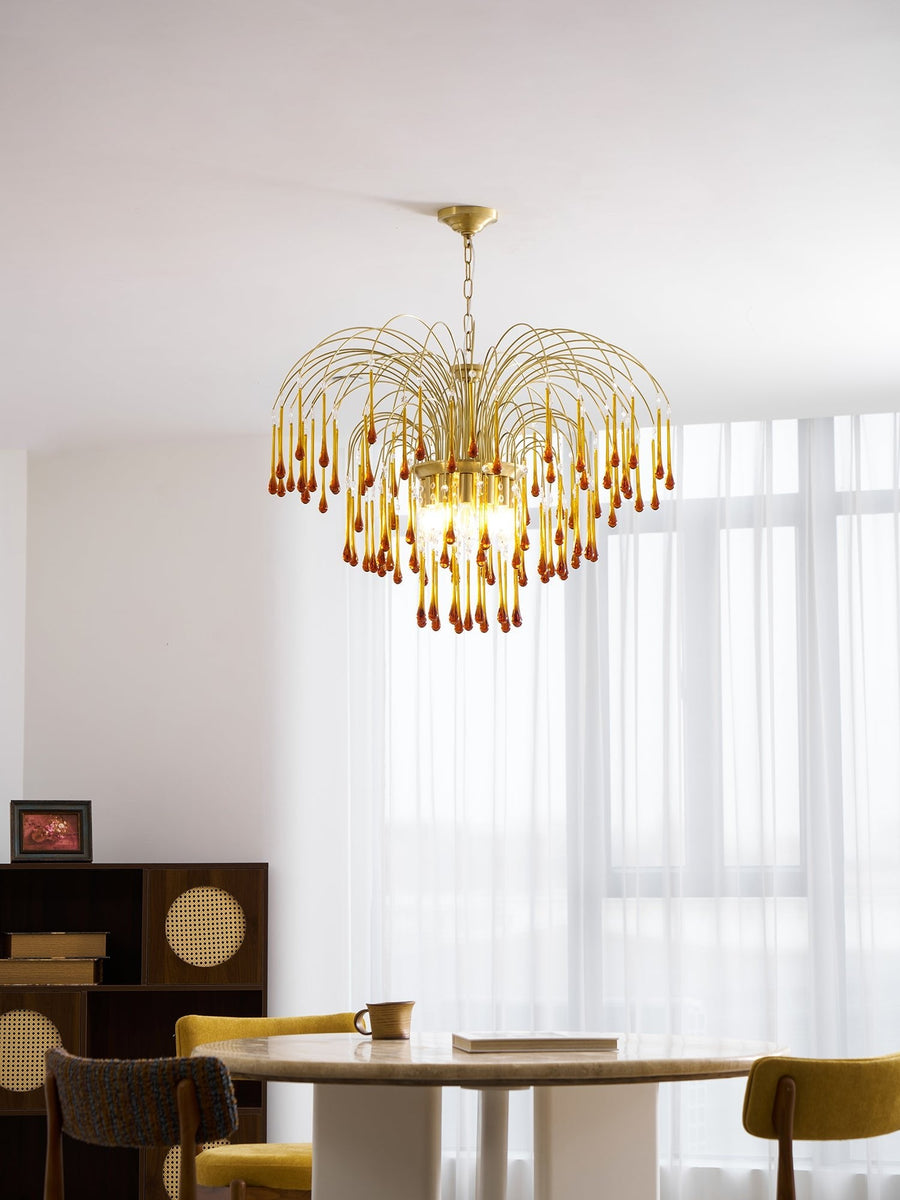 Maltose Crystal Chandelier Lighting Fixture-Lighting > Chandeliers & Pendant Lights-casanuva-casanuva