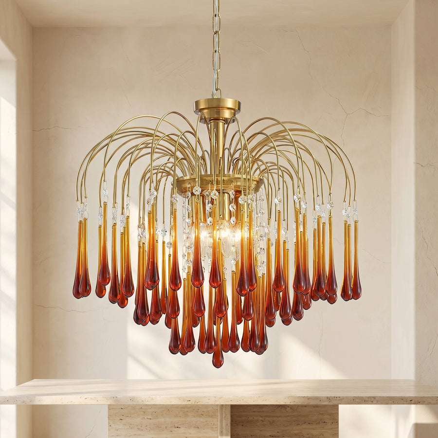 Maltose Crystal Chandelier Lighting Fixture-Lighting > Chandeliers & Pendant Lights-casanuva-casanuva