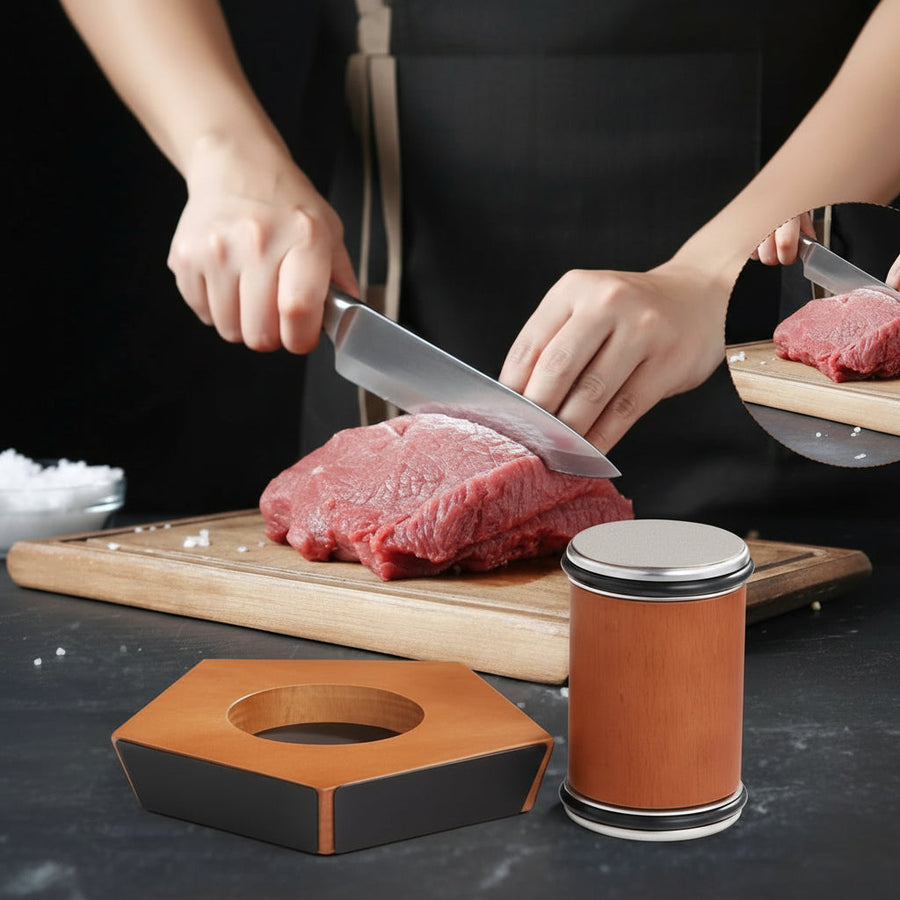 Manual Knife Sharpener with 5 Adjustable Sharpening Angles-Kitchen & Dining > Cooking Utensils-casanuva-casanuva