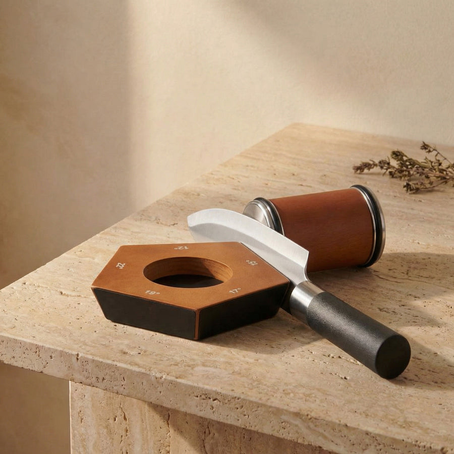 Manual Knife Sharpener with 5 Adjustable Sharpening Angles-Kitchen & Dining > Cooking Utensils-casanuva-casanuva