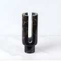 Marble Candle Holder Eclipse Design-Home Decor > Candle Holders-casanuva-Obsidian Black-casanuva