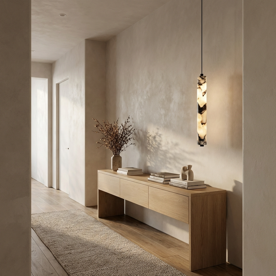 Marble Cylinder Pendant Light-Lighting > Chandeliers & Pendant Lights-casanuva-casanuva