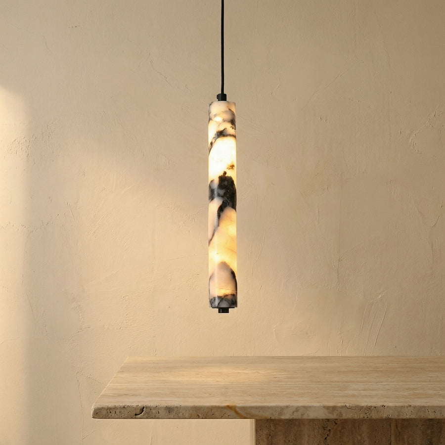 Marble Cylinder Pendant Light-Lighting > Chandeliers & Pendant Lights-casanuva-casanuva