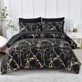Marble Duvet Cover Set Premium Quality-Bedding & Bath > Bedding Sets-casanuva-Black-Twin-casanuva