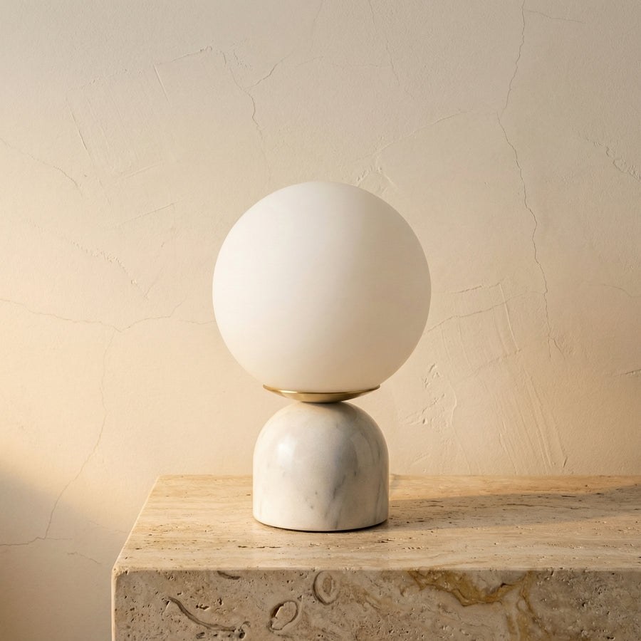 Marble Glass Table Lamp Round Design-Lighting > Table Lamps-casanuva-casanuva
