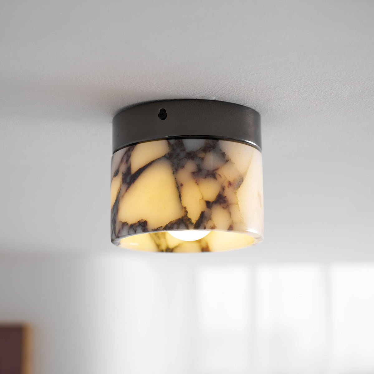 Marble Round Ceiling Light Fixture-Lighting > Ceiling Lights-casanuva-casanuva