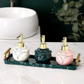 Marble Soap Dispenser Elegant Bathroom Accessory-Bedding & Bath > Bathroom Accessories-casanuva-casanuva