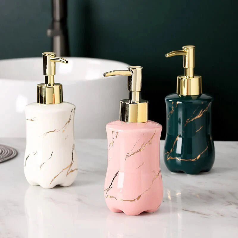 Marble Soap Dispenser Elegant Bathroom Accessory-Bedding & Bath > Bathroom Accessories-casanuva-casanuva