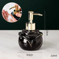Marble Soap Dispenser Elegant Bathroom Accessory-Bedding & Bath > Bathroom Accessories-casanuva-Black - Rose Shape-casanuva