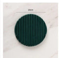Marble Soap Dispenser Elegant Bathroom Accessory-Bedding & Bath > Bathroom Accessories-casanuva-Dark Green Round Coaster-casanuva