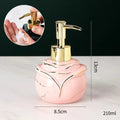 Marble Soap Dispenser Elegant Bathroom Accessory-Bedding & Bath > Bathroom Accessories-casanuva-Pink - Rose Shape-casanuva
