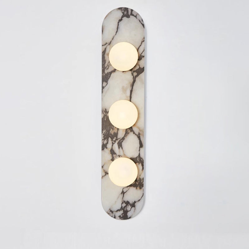 Marble Wall Lamp Modulo Design-Lighting > Wall Lights-casanuva-3 heads 3 heads 12cmx60cm-White Marble-casanuva